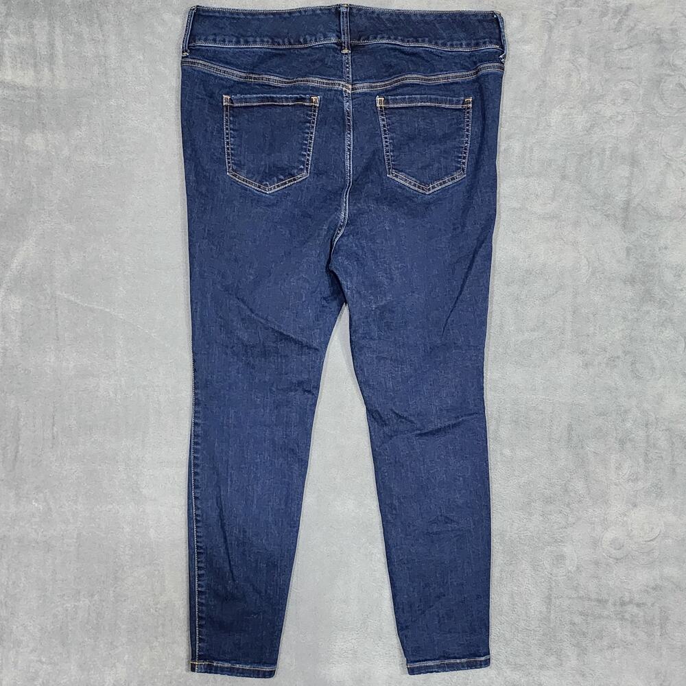 Torrid Jegging Jeans Super Soft Skinny High Rise Dark Wash Stretch Size 16 Short - Picture 2 of 8